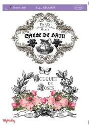 LineArt Yazı Desenli Sulu Transfer LNT527 - Line Art