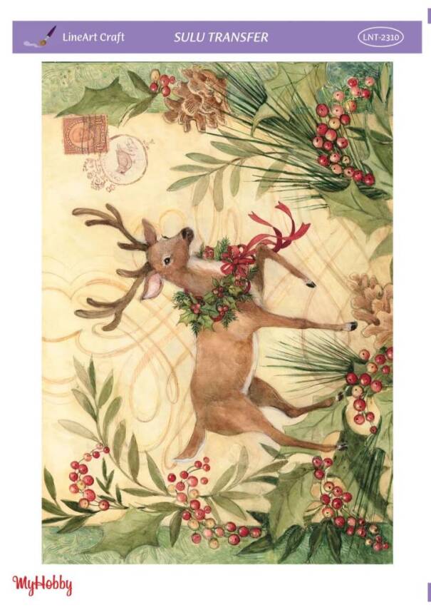 LineArt Yılbaşı Desenli Sulu Transfer LNT2310 - 1