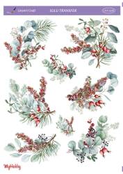 LineArt Yılbaşı Desenli Sulu Transfer LNT2318 - Line Art