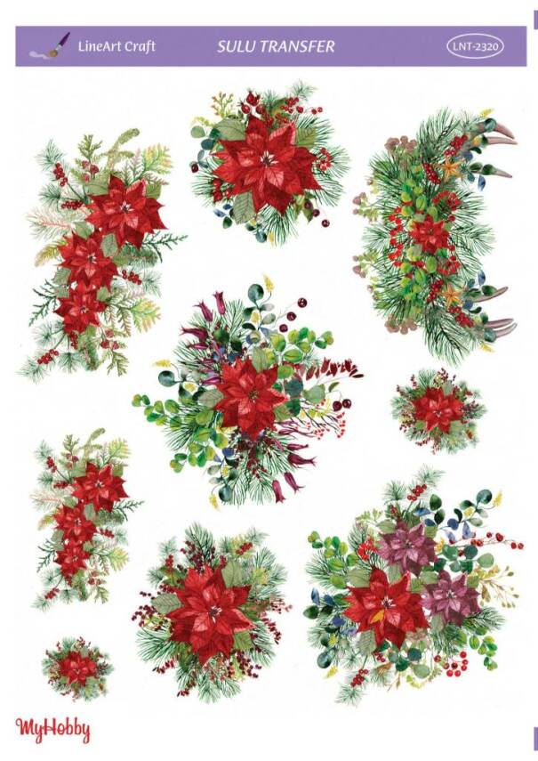 LineArt Yılbaşı Desenli Sulu Transfer LNT2320 - 1