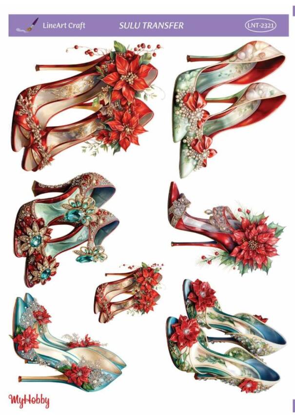 LineArt Yılbaşı Desenli Sulu Transfer LNT2321 - 1