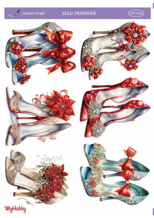 LineArt Yılbaşı Desenli Sulu Transfer LNT2322 - 1