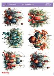 LineArt Yılbaşı Desenli Sulu Transfer LNT2323 - Line Art