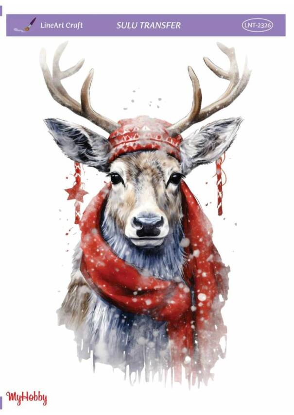 LineArt Yılbaşı Desenli Sulu Transfer LNT2326 - 1