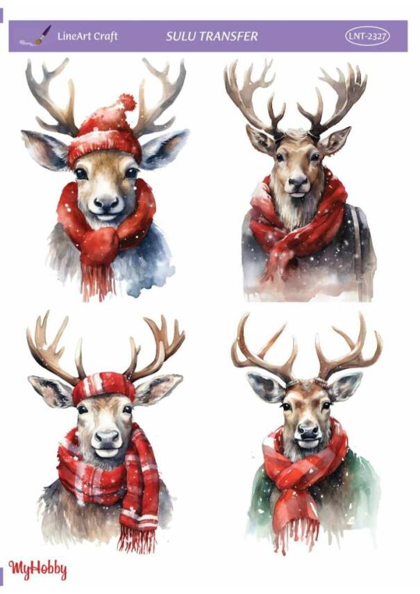 LineArt Yılbaşı Desenli Sulu Transfer LNT2327 - 1