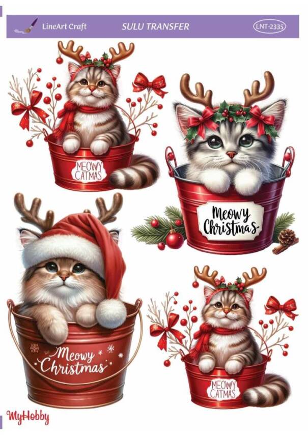 LineArt Yılbaşı Desenli Sulu Transfer LNT2335 - 1