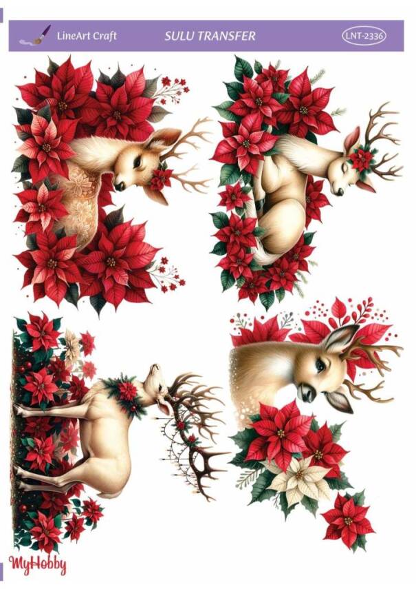 LineArt Yılbaşı Desenli Sulu Transfer LNT2336 - 1