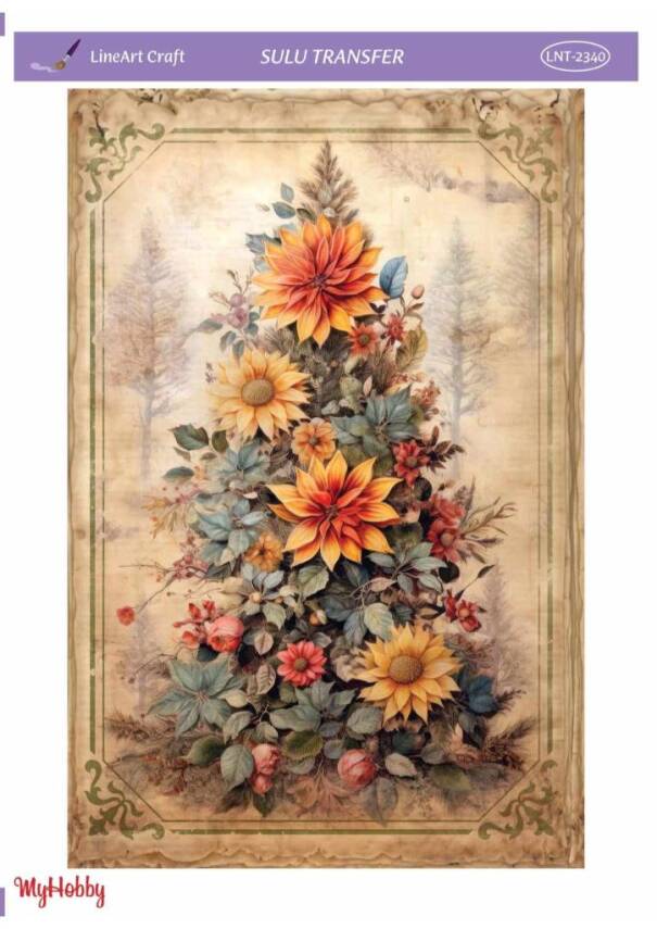 LineArt Yılbaşı Desenli Sulu Transfer LNT2340 - 1