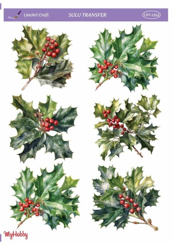 LineArt Yılbaşı Desenli Sulu Transfer LNT2343 - 1