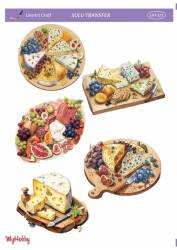 LineArt Yiyecek Desenli Sulu Transfer LNT273 - Line Art