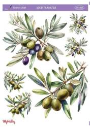 LineArt Zeytin Dalı Desenli Sulu Transfer LNT329 - Line Art