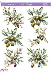 LineArt Zeytin Dalı Desenli Sulu Transfer LNT330 - Line Art