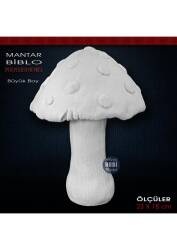 Mantar Biblo Heykel Büyük Boy (23x18 cm) Ham Polyester - Tual Hobi Sanat