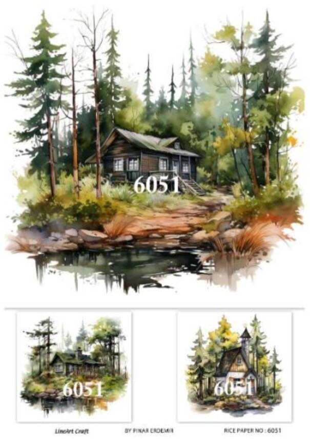 Manzara Desenli Pirinç Dekopaj Model : 6051 - 1