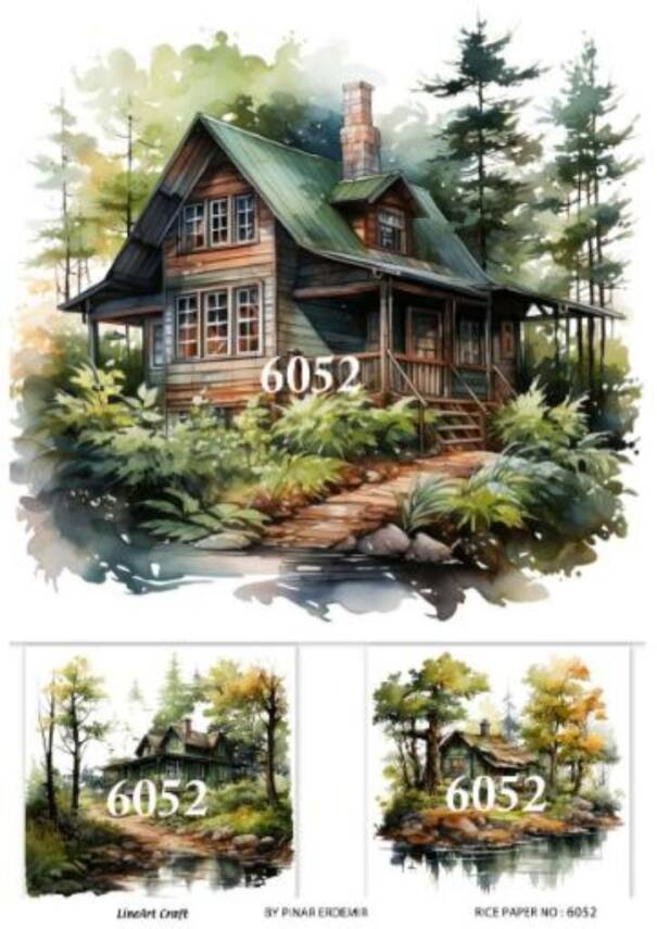 Manzara Desenli Pirinç Dekopaj Model : 6052 - 1