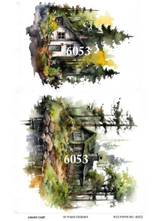 Manzara Desenli Pirinç Dekopaj Model : 6053 - 1