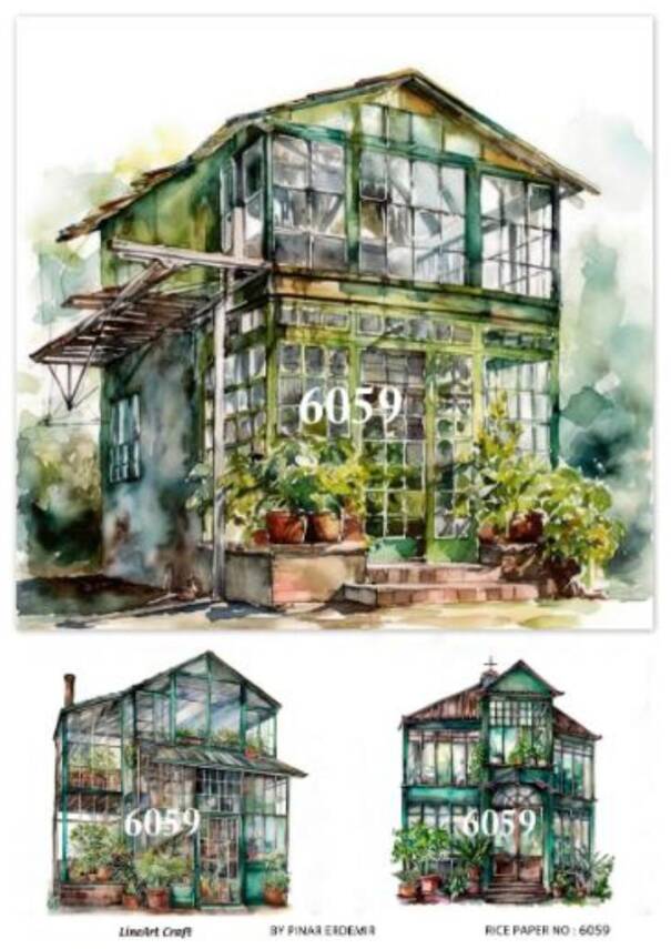 Manzara Desenli Pirinç Dekopaj Model : 6059 - 1