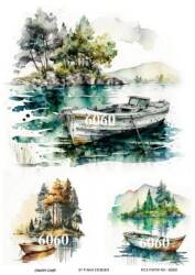 Manzara Desenli Pirinç Dekopaj Model : 6060 - Line Art