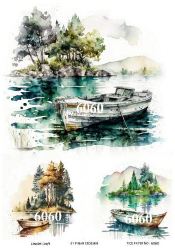 Manzara Desenli Pirinç Dekopaj Model : 6060 - 1