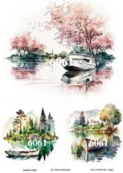 Manzara Desenli Pirinç Dekopaj Model : 6061 - Line Art