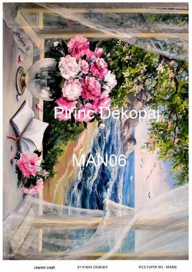Manzara Desenli Pirinç Dekopaj Model : MAN06 - 1