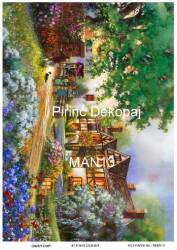 Manzara Desenli Pirinç Dekopaj Model : MAN13 - Line Art