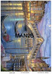 Manzara Desenli Pirinç Dekopaj Model : MAN26 - Line Art