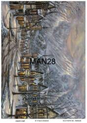 Manzara Desenli Pirinç Dekopaj Model : MAN28 - Line Art