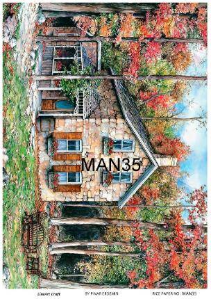 Manzara Desenli Pirinç Dekopaj Model : MAN35 - 1