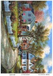 Manzara Desenli Pirinç Dekopaj Model : MAN36 - Line Art