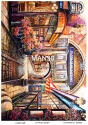 Manzara Desenli Pirinç Dekopaj Model : MAN38 - Line Art