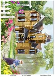 Manzara Desenli Pirinç Dekopaj Model : MAN43 - Line Art