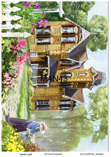 Manzara Desenli Pirinç Dekopaj Model : MAN43 - 1