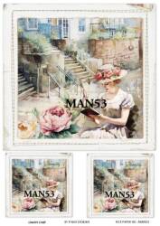 Manzara Desenli Pirinç Dekopaj Model : MAN53 - Line Art