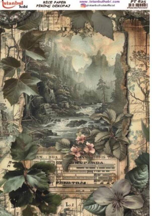 Manzara Desenli Pirinç Dekopaj Model : PT 0625 - 1