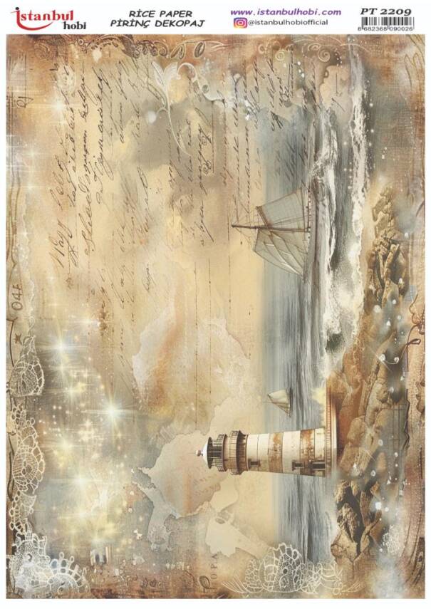 Manzara Desenli Pirinç Dekopaj Model : PT 2209 - 1