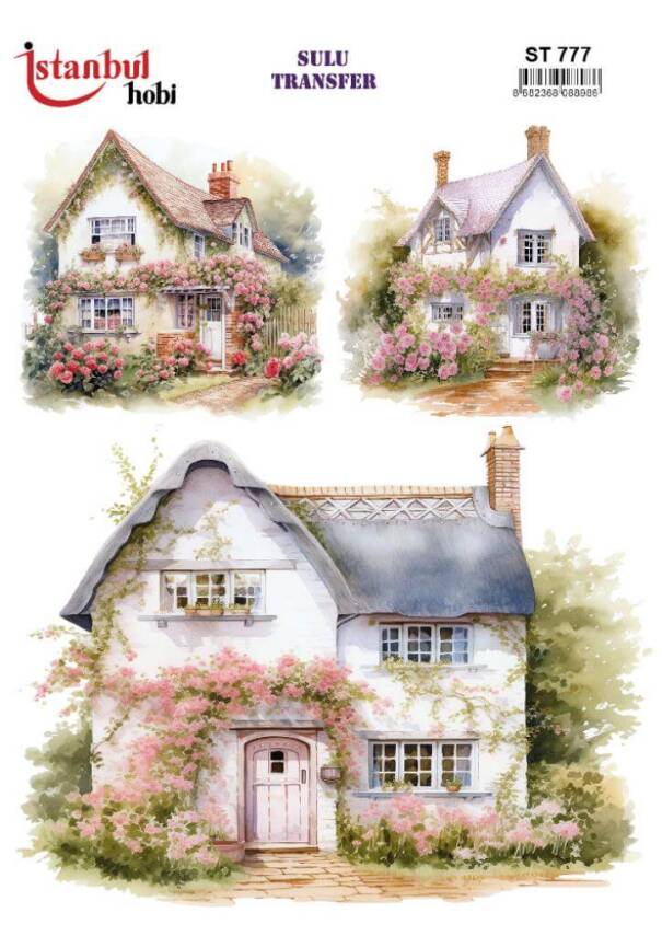 Manzara Desenli Sulu Transfer Kağıdı STI-777 - 1