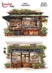 Manzara Desenli Sulu Transfer Kağıdı STI-819 - Tual Hobi Craft Ist