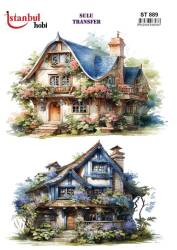 Manzara Desenli Sulu Transfer Kağıdı STI-889 - Tual Hobi Craft Ist