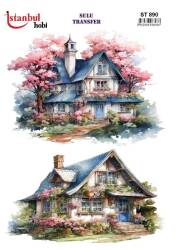 Manzara Desenli Sulu Transfer Kağıdı STI-890 - Tual Hobi Craft Ist