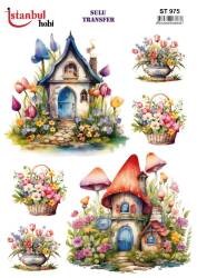 Manzara Desenli Sulu Transfer Kağıdı STI-975 - Tual Hobi Craft Ist