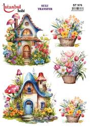 Manzara Desenli Sulu Transfer Kağıdı STI-976 - Tual Hobi Craft Ist