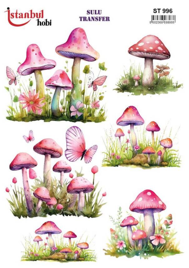 Manzara Desenli Sulu Transfer Kağıdı STI-996 - 1