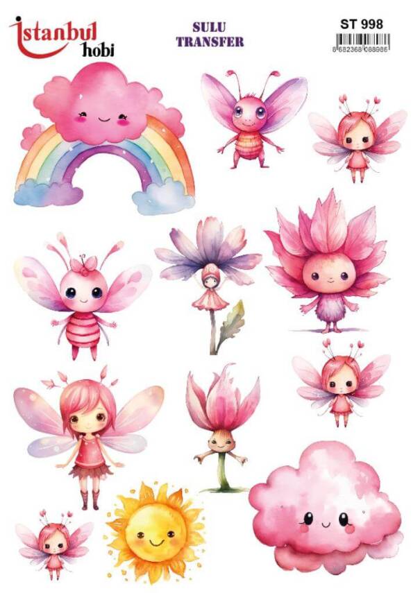 Manzara Desenli Sulu Transfer Kağıdı STI-998 - 1