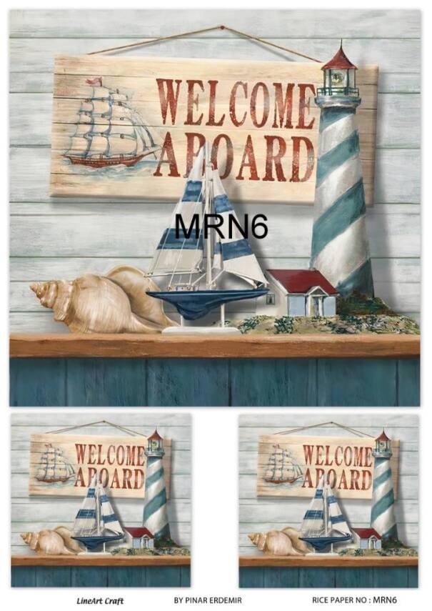 Marine Desenli Pirinç Dekopaj Model : MRN 06 - 1