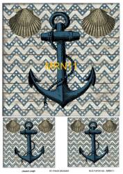 Marine Desenli Pirinç Dekopaj Model : MRN 11 - Line Art