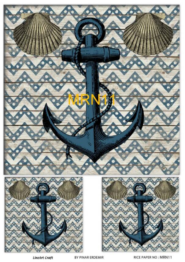 Marine Desenli Pirinç Dekopaj Model : MRN 11 - 1