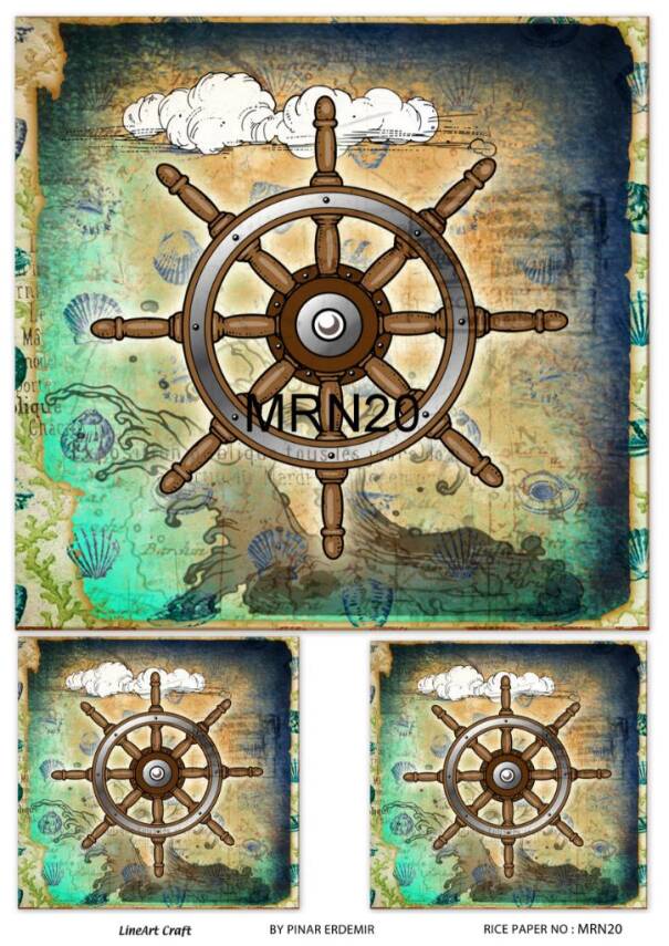 Marine Desenli Pirinç Dekopaj Model : MRN 20 - 1