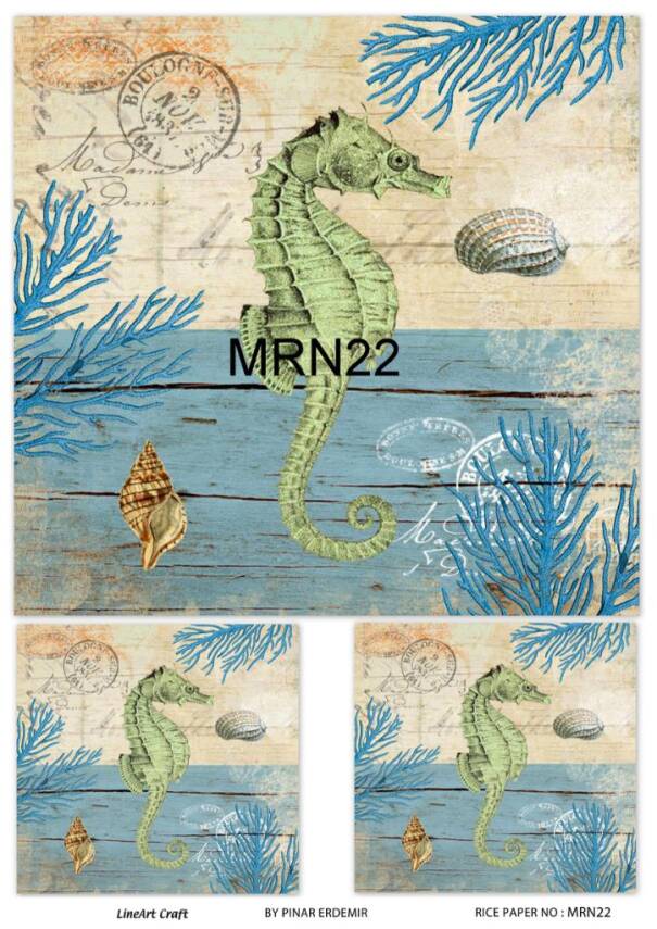Marine Desenli Pirinç Dekopaj Model : MRN 22 - 1