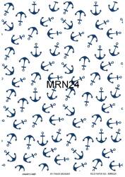 Marine Desenli Pirinç Dekopaj Model : MRN 24 - Line Art